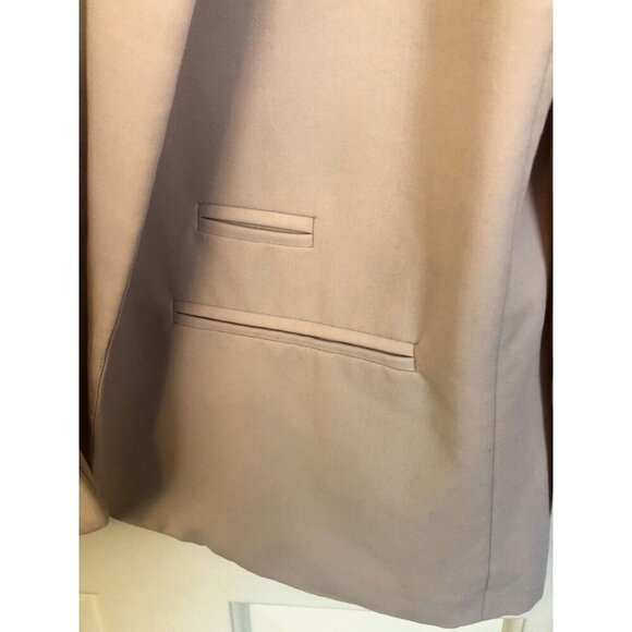 Asos Light Pink Open Front Blazer Womens Size 10 Professional Office Feminine - Picture 4 of 8